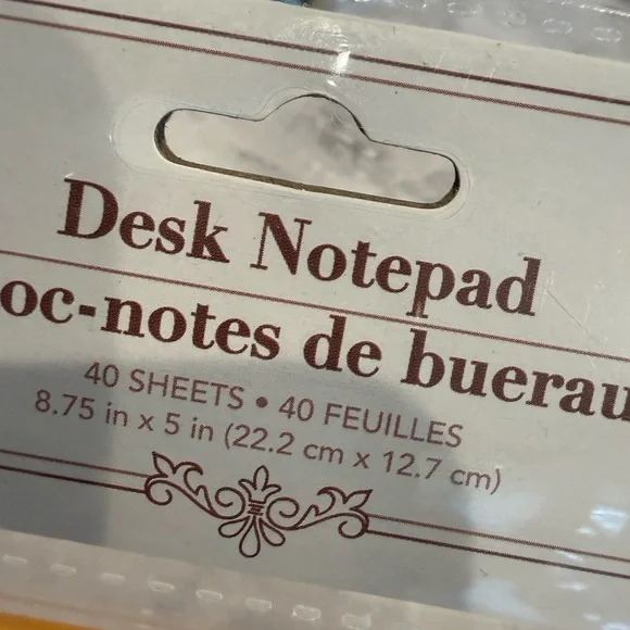 Orange Desk Notepad - Picture 3 of 4